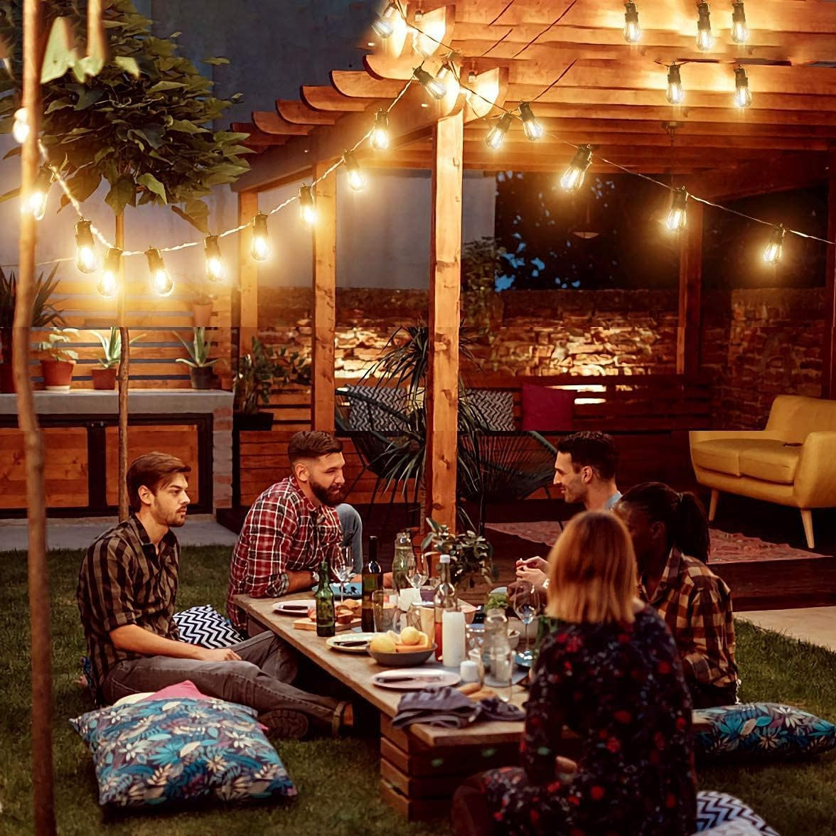 Quntis Shatterproof S14 LED Lights Replacement Bulbs 4Pack Waterproof String Lights Bulb for Outdoor Patio String Lights Replacement image number 1