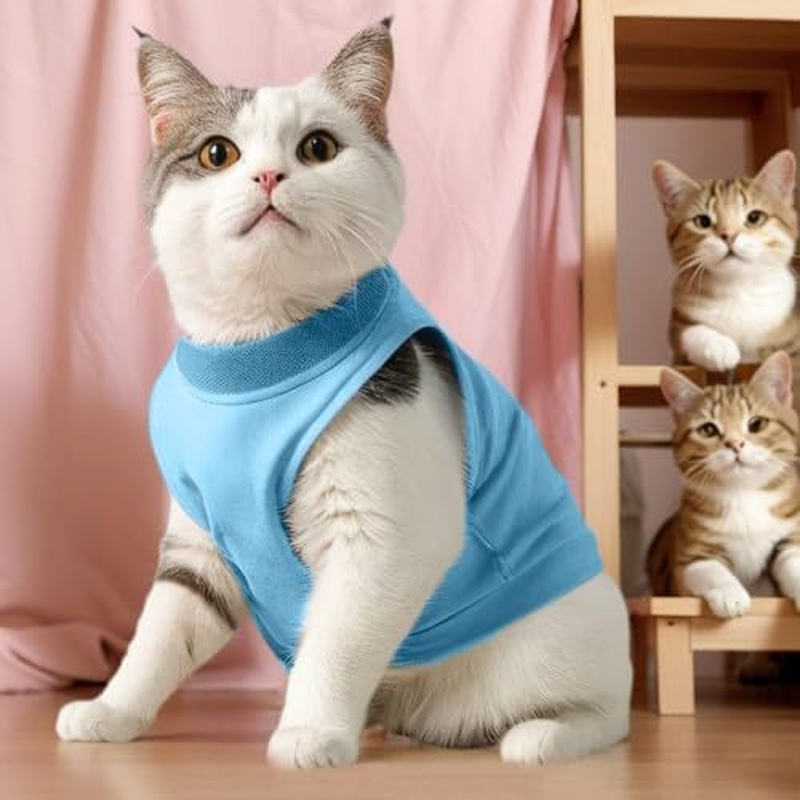Cat Surgery Recovery Suit Cat after Surgery Bodysuit for Abdominal Wounds or Skin Diseases Kitten Surgical Onesie E-Collar Alternative for Cats and Dogs