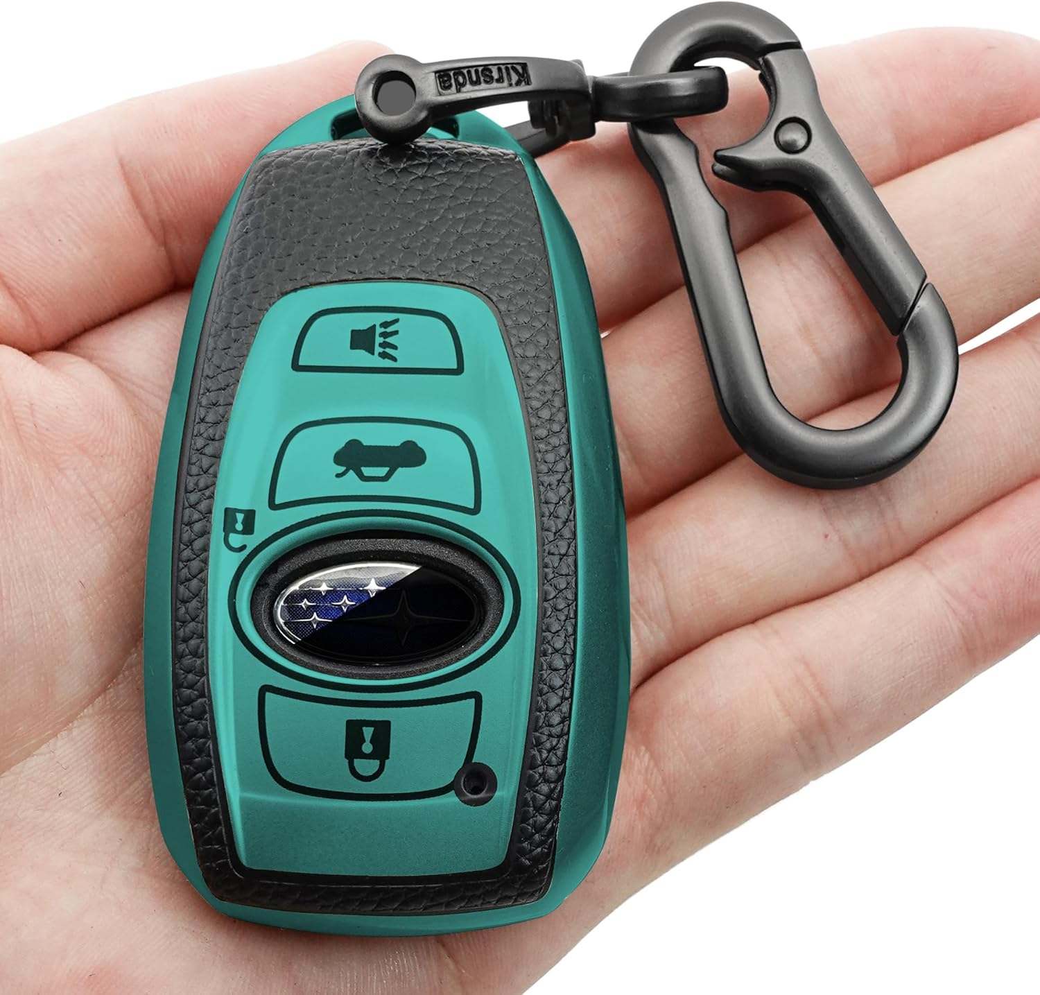 For Subaru Key Fob Cover Case with Keychain,Texture Soft TPU Key Case/Skin, Blue