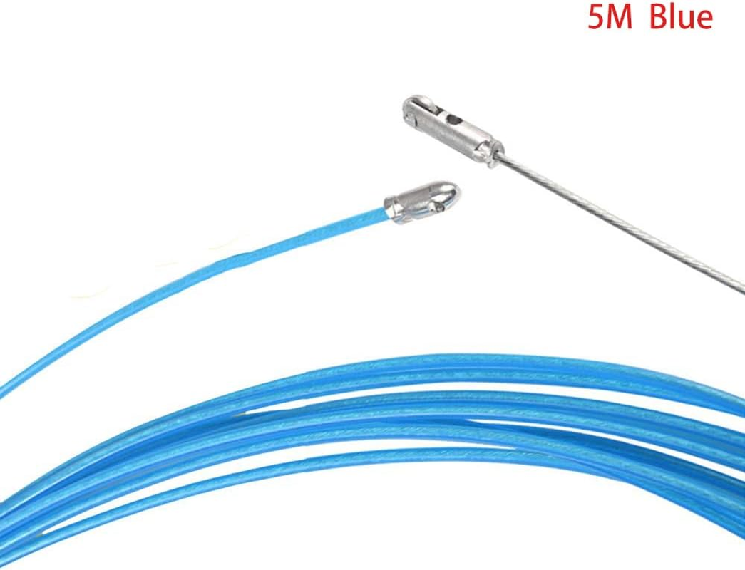 5M Fish Tape Wire Puller, Electrical Wire Threader Cable Lead Puller Pulling for Wiring Installation of Telecommunications Floor Ducts (Blue) image number 6