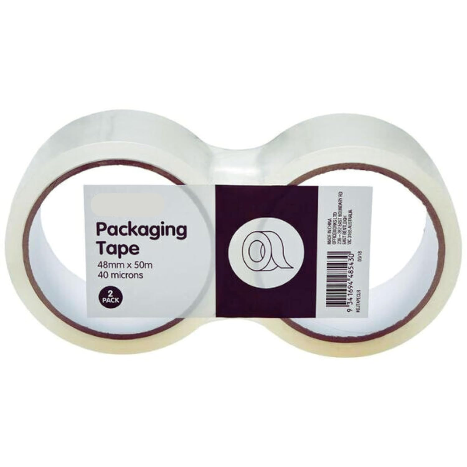 Clear Packaging Tape 48Mm X 50M, 2 Pack &ndash; Heavy Duty, Strong Adhesive for Box Sealing, Durable for Moving, Shipping, and Office Use &ndash; Transparent Packing Tape for Multi-Purpose Applications