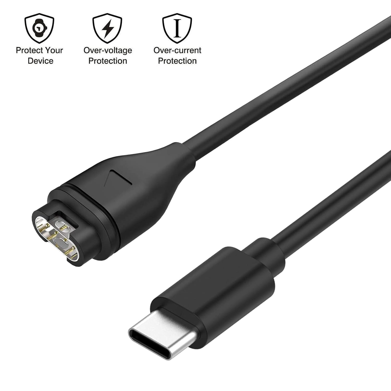 1M Type C/USB C Charging Cable for Garmin Vivoactive 5/4/3, 1M for Garmin Venu 3 3S 2 2S Bounce Instinct Fenix 7 7S 7X 6 6S 6X/5 5S 5X/Forerunner 265 265S 965 955 158 935 945 LTE image number 4