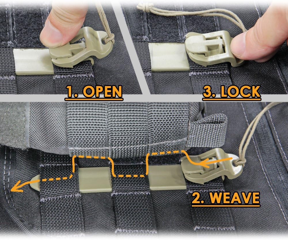 VANQUEST MOLLE Sticks (4 Pack) (Wolf Gray) - Wolf Gray image number 3