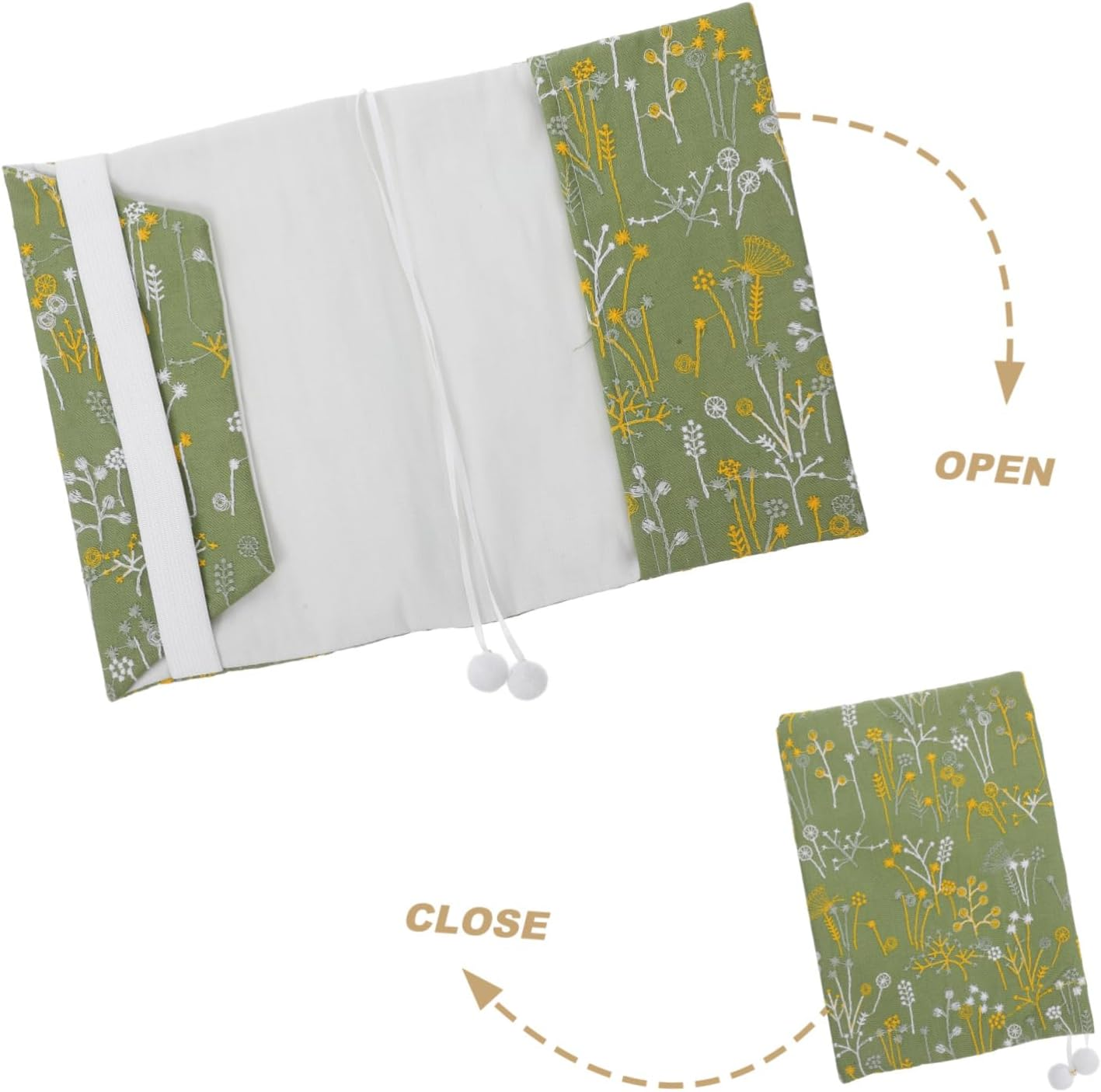 HYTROVE Book Cover Protective Cover Book Protector Book Covers for Textbooks Transparent Bible Cover Book Case Cover Clear Book Covers Display Books Book Sleeve Foldable Book Covers Cloth image number 1