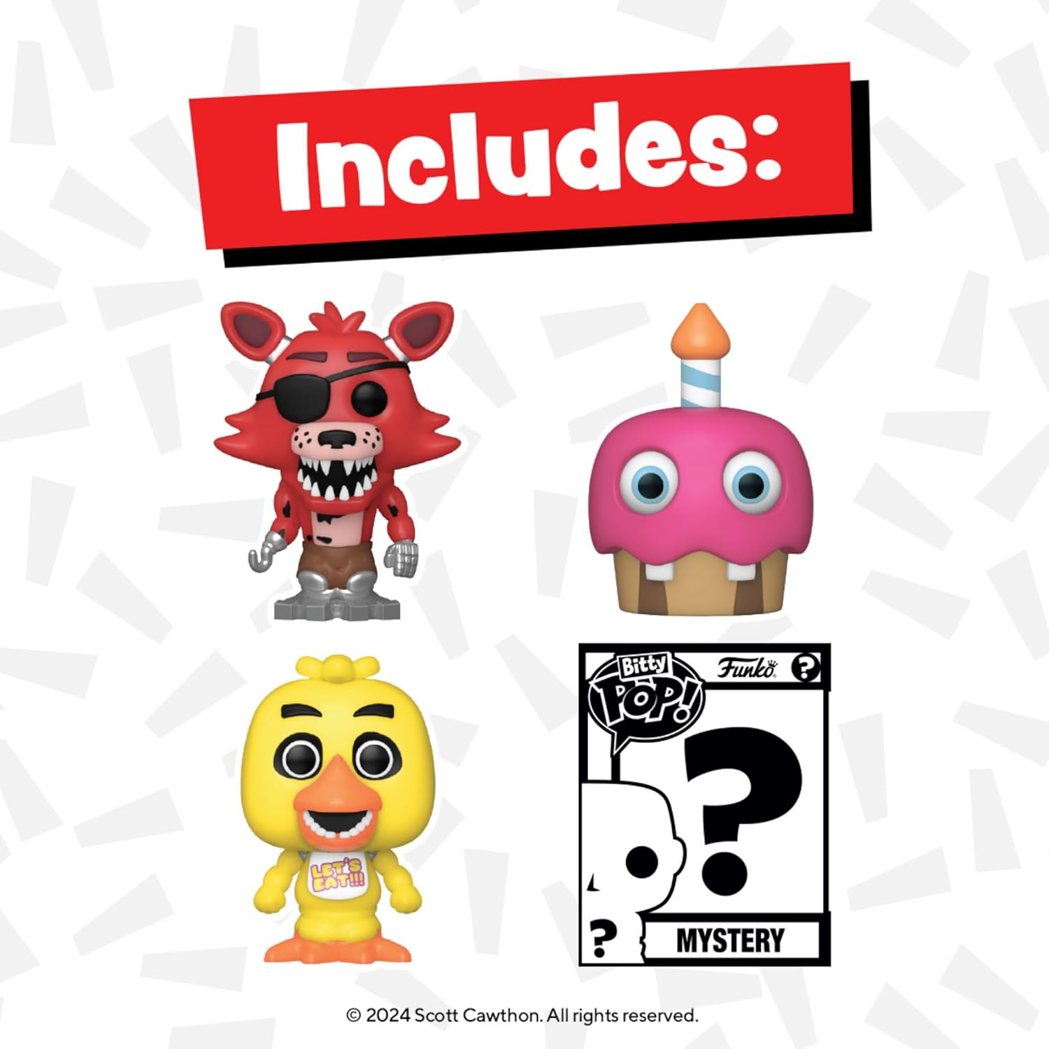 FUNKO Bitty POP!: Five Nights at Freddy'S - Foxy 4-Pack (FNAF) image number 6