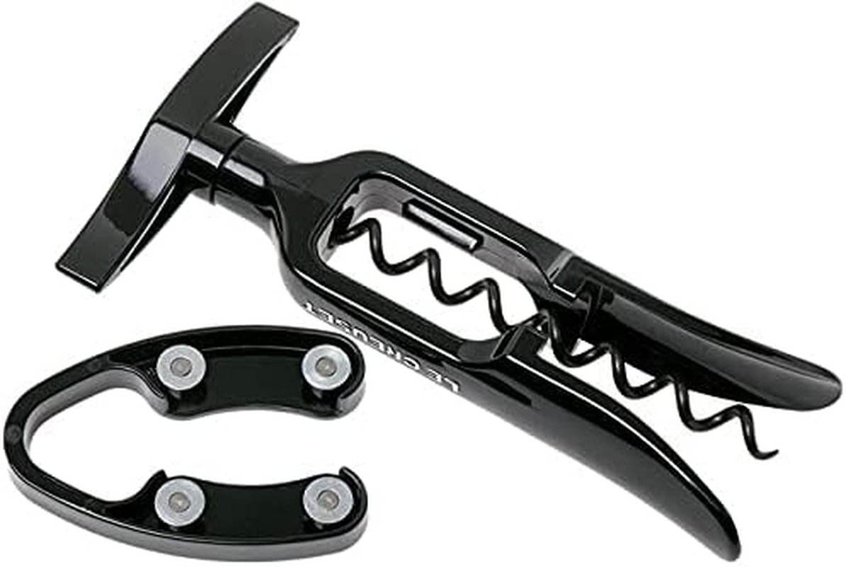 Le Creuset Classic Table Model Corkscrew with Capsule Cutter Gift Set GS 100 Plastic Glossy Black 49800001400000 image number 1