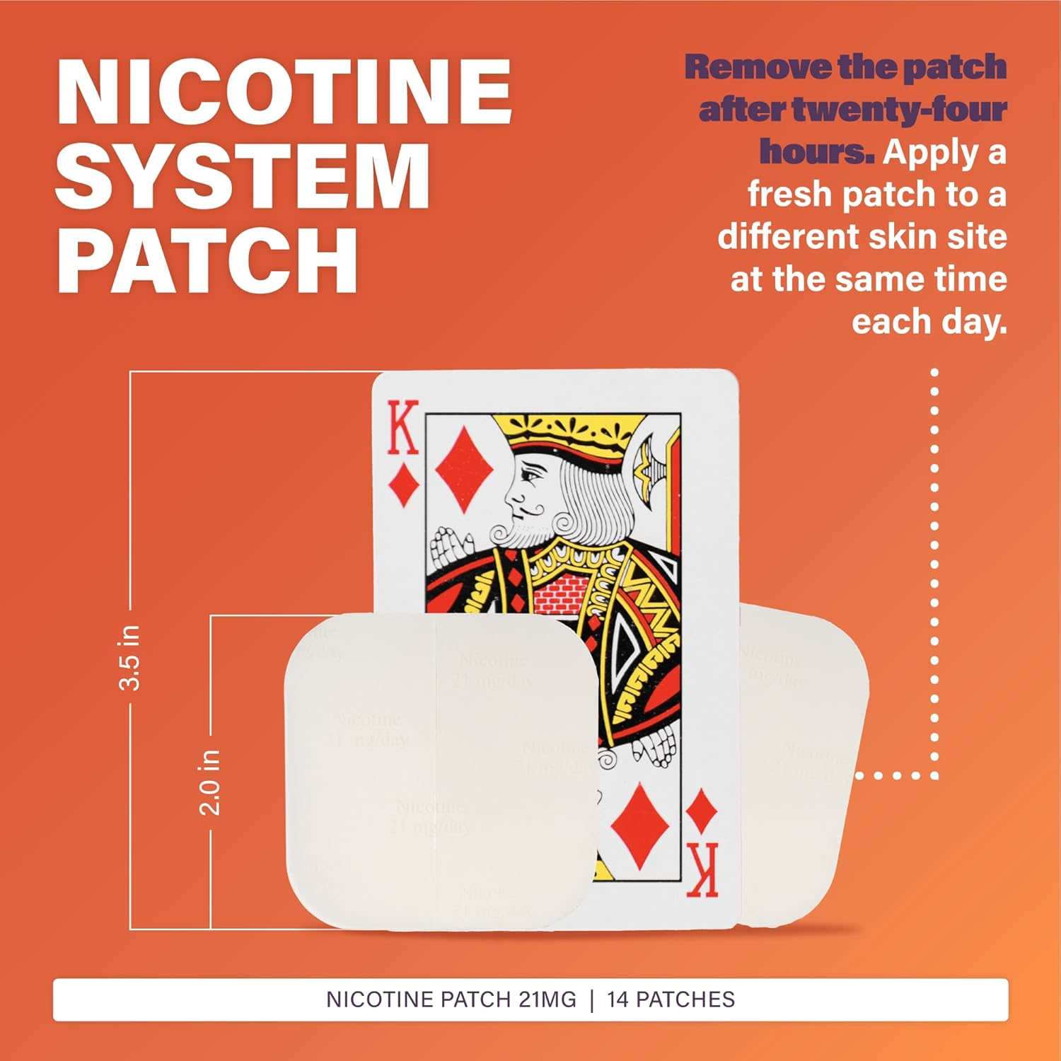 Rugby Clear Nicotine Transdermal System Patch, 21 Mg, 14 Count image number 4