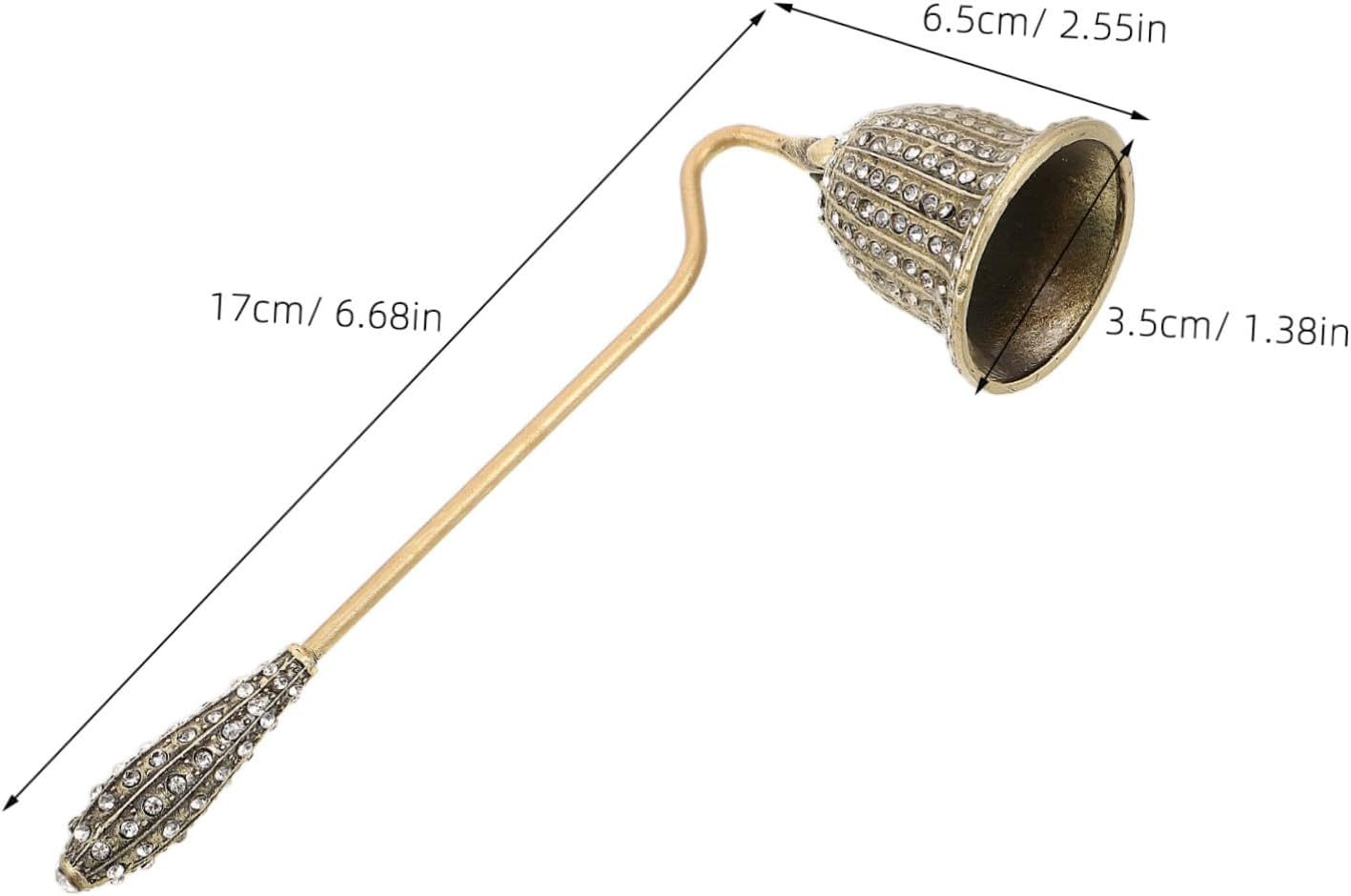 BAZEITFLOW Vintage Candle Extinguisher Tool Elegant European Design Flame Snuffer for Aromatherapy Handheld Safety Device for Home Hotels Restaurants Candle Accessories image number 5