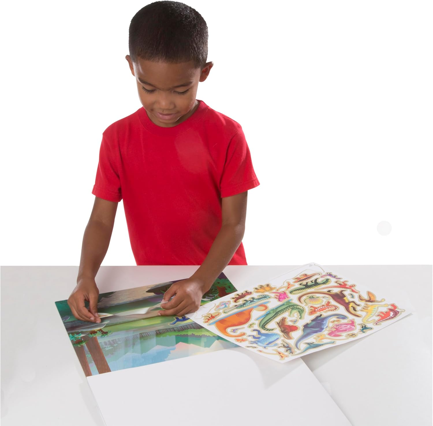 Melissa & Doug Reusable Sticker Pad &ndash; Prehistoric Dinosaurs Activity Book for Kids Age 3+ image number 5