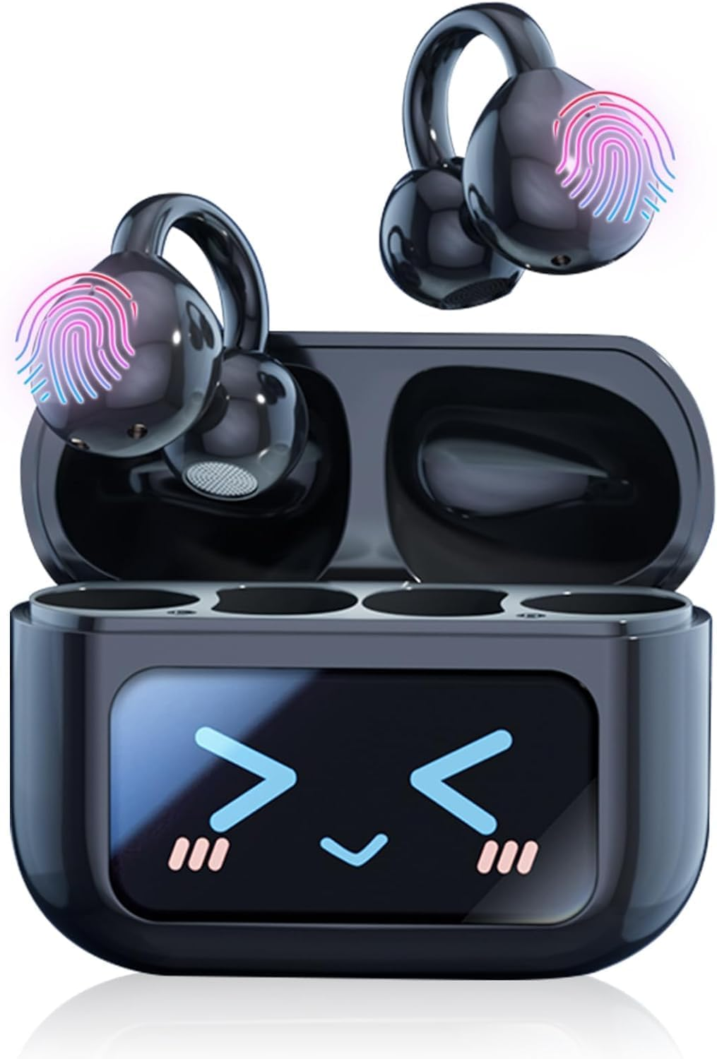 B-Qtech Language Translation Earbuds, 144 Languages Real Time Translator Earbuds with LCD Color Touch Screen, Two-Way Translator Earphones for Language Learning/Travel/Business image number 5