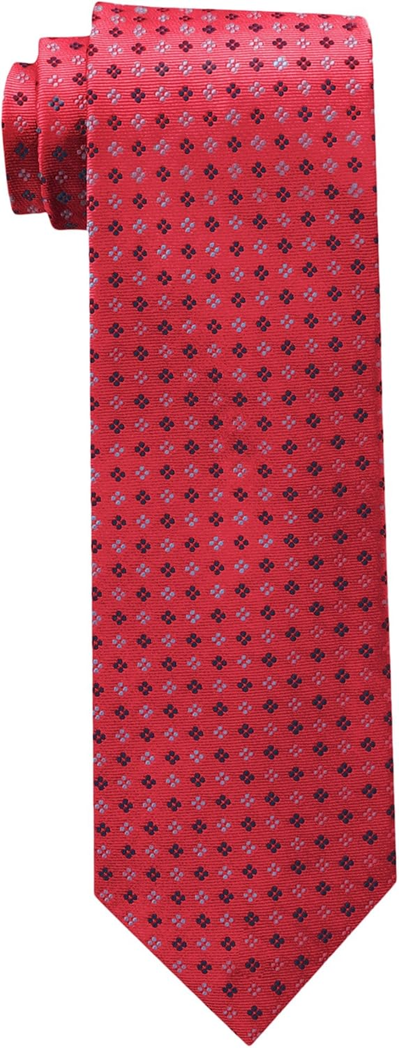 Tommy Hilfiger Men'S Core Neat II Tie, Red, One Size