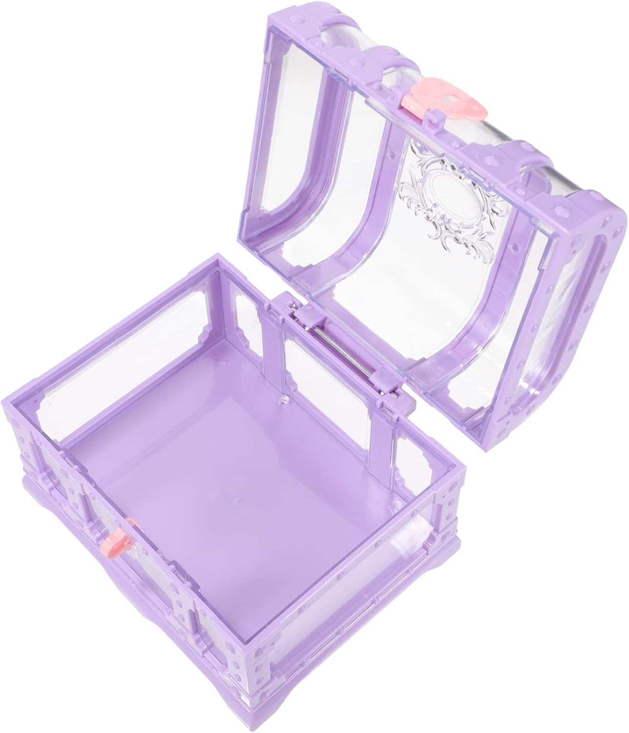 Box Treasure Chest for Durable Storage Box with Lock Vintage Keepsake Case for Jewelry and Collectibles for Pirate Party Decorations and Imaginative Play image number 1