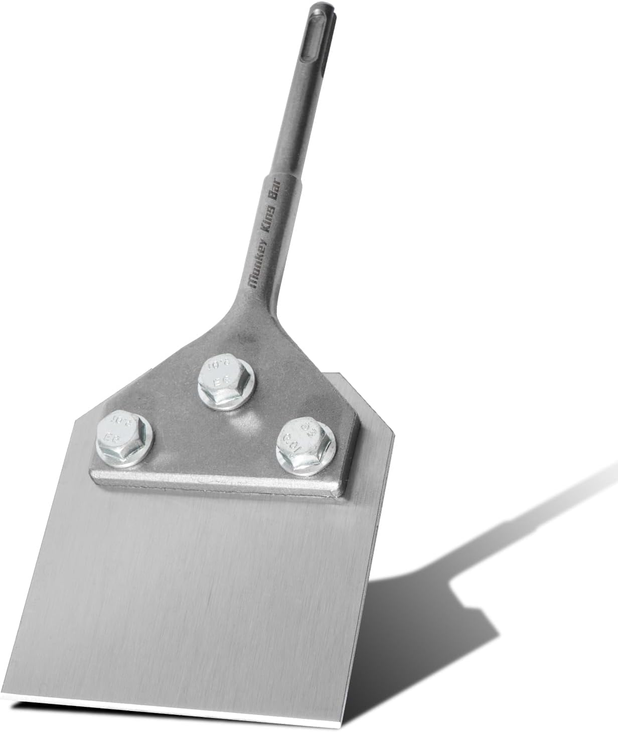 Monkeykingbar SDS plus Floor Scraper, Wide Tile Thinset Removal Tol, Floor Adhesives Remover Wall Scraper Works with SDS plus Rotary Hammer.Tile Scraper Tool (4 * 10") image number 1