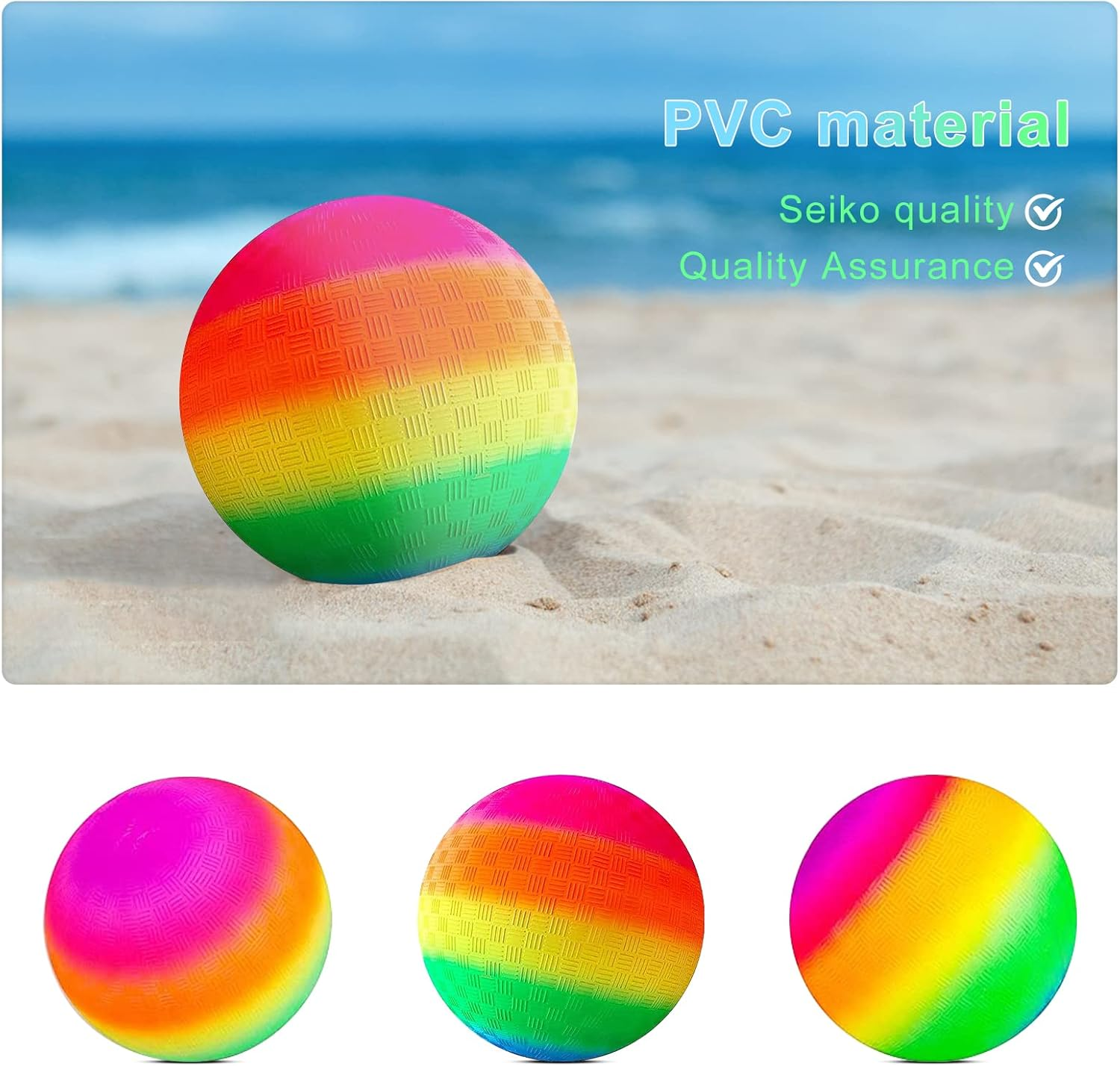 KERANEET Bouncy Kickbal Children'S Play Ball Water Ball Football for Indoor Outdoor Use