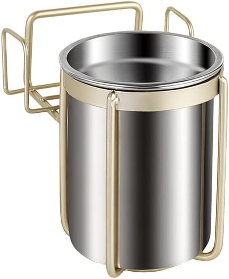 Wall-Mounted Stainless Steel Cigarette Ashtray, Smoking Ashtray for Toilet Smokers, Windproof Ash Tray for Bathroom Living Room Hotel Compartment image number 1