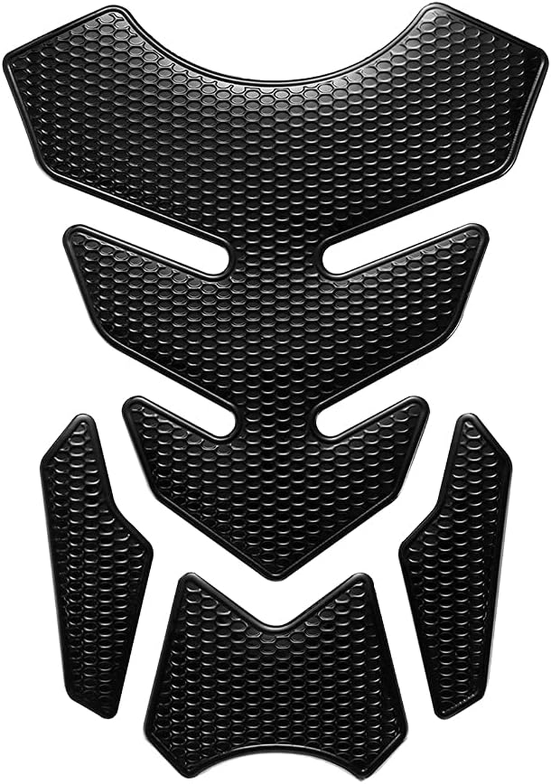 1 Set Universal 3D Motorcycle Gas Tank Sticker, Fuel Tank Protector Decal Pad Self-Adhesive and Waterproof - Blue