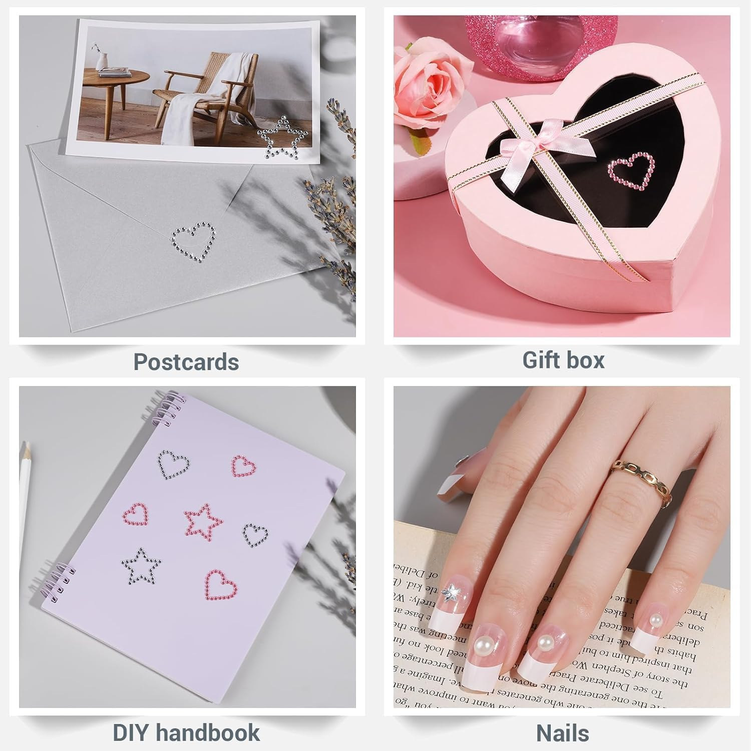 Chengruiy Face Gems - Self-Adhesive Rhinestone & Pearl Stickers Multi-Purpose Body Jewelry for Face, Eye, Hair, Nail Waterproof Sparkling Accessories for Women, Girls, Teens (Party, Rave, Festival) image number 2