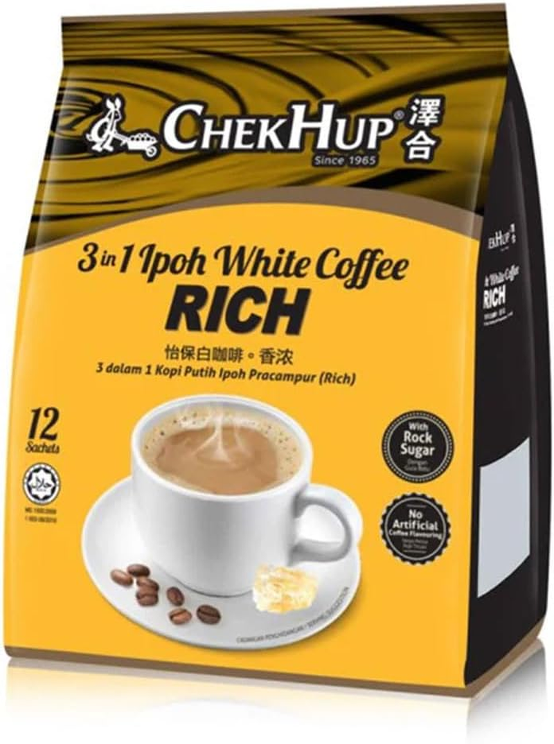 Chek Hup 3 in 1 White Coffee Rich 40G*12 Sachets image number 2