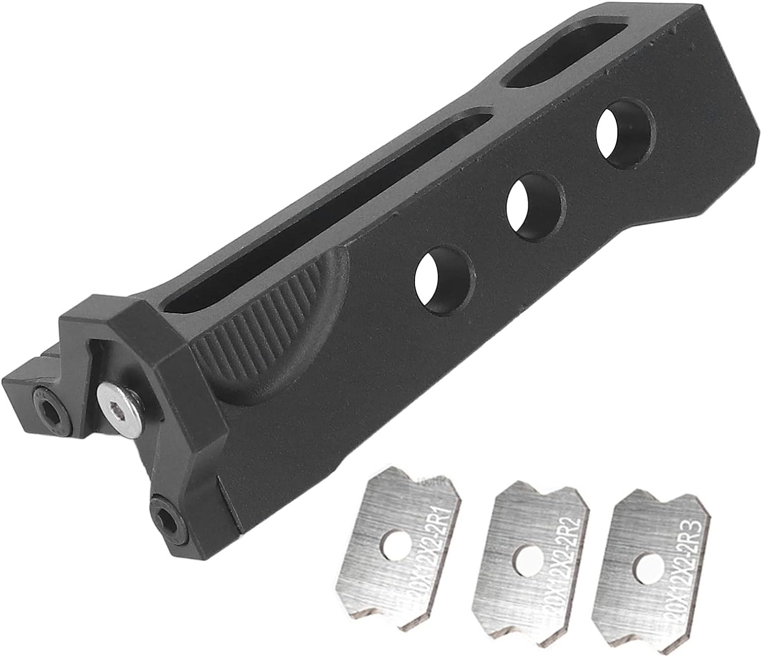 Woodworking Trimmer Aluminum Alloy Manual Planer with Three Blades for Furniture Chamfering and Planing