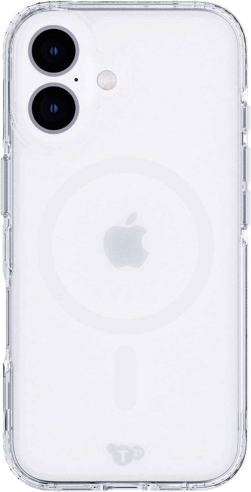 Tech21 Evoclear Apple Iphone 16 - Compatible with Magsafe, Wireless Charging, Scratch-Resistant Shockproof Impact Protection Case - Clear image number 2