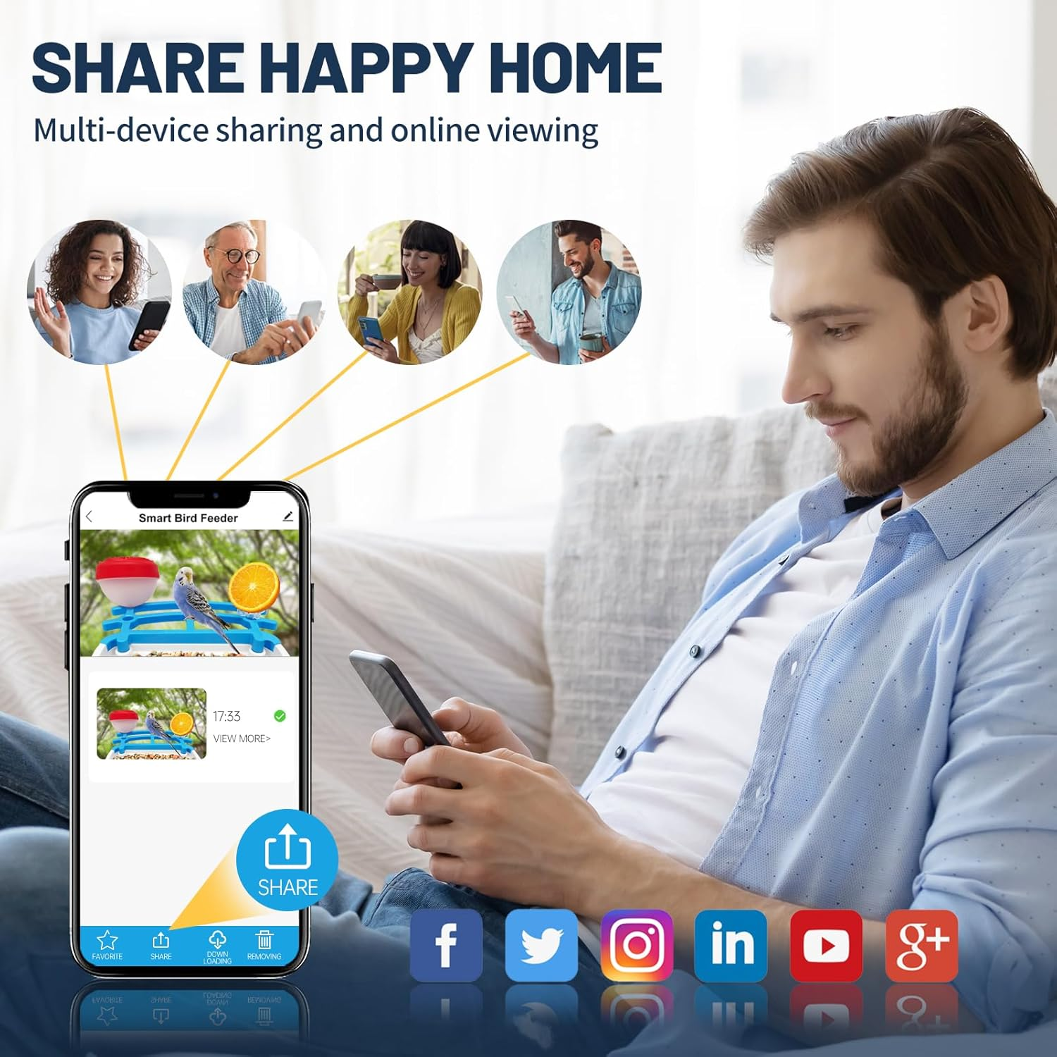 Smart Bird Feeder with Camera, 2.5L 4K HD AI Identification Bird Watching Camera with Solar Powered, Ideal Gift for Mom image number 6