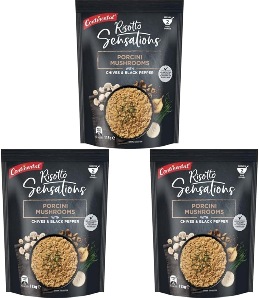 CONTINENTAL Gourmet Risotto (Side Dish) Mushroom and Chive, 115G