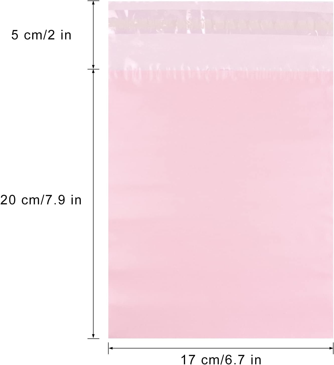 Personal Disposal Bags, Set of 100 Sanitary Napkin Disposal Bags, Hide Personal Items, Self Sealing Bag to Seal Smell, Beautiful Light Pink Color, Suitable for Sanitary Napkin Tampons (Light Pink) image number 3