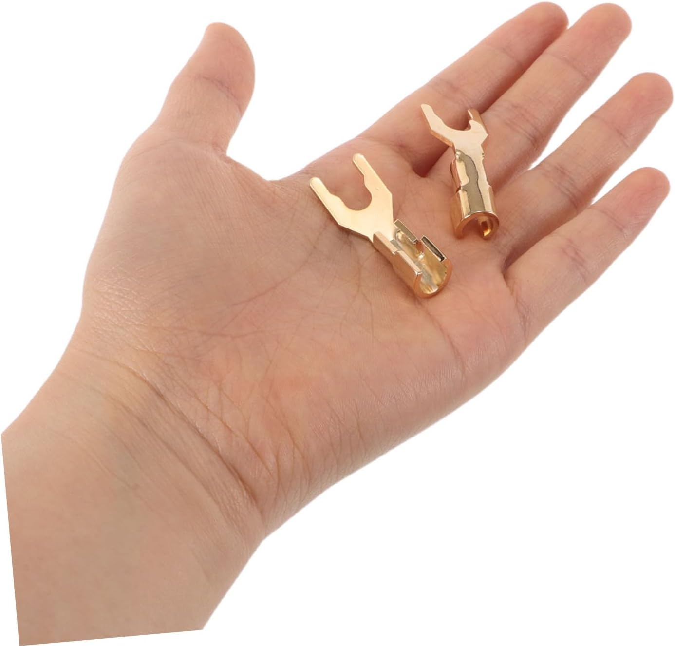 EPIGEIST 2Pcs Hifi Speaker Connectors Plated Y Spade Banana Jack Plugs for Home Theater Studio Audio Systems Stable Fit High Fidelity Sound Wide Compatibility image number 2