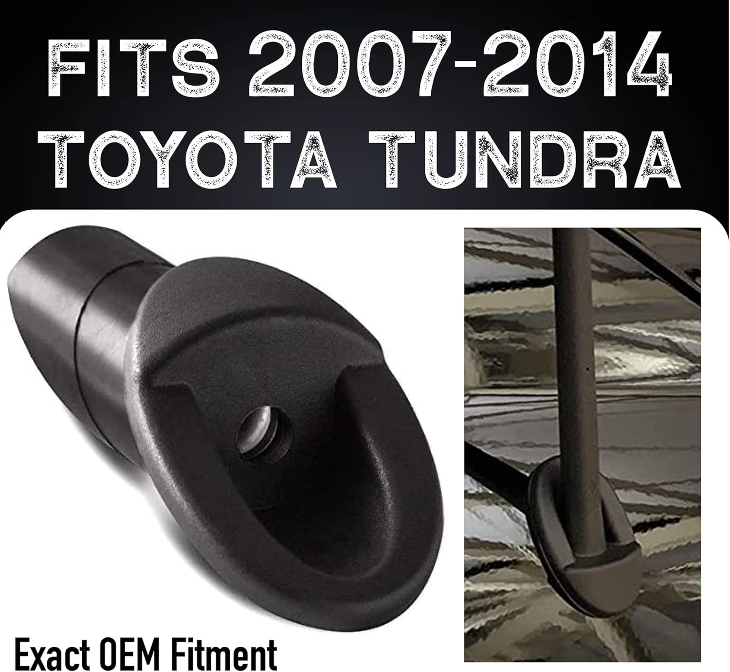 Antenna Ornament for 2007-2012 Toyota Tundra - Toyota Genuine Accessory 86392-0C040 Manual Radio Antenna Mounted Base Bezel image number 6