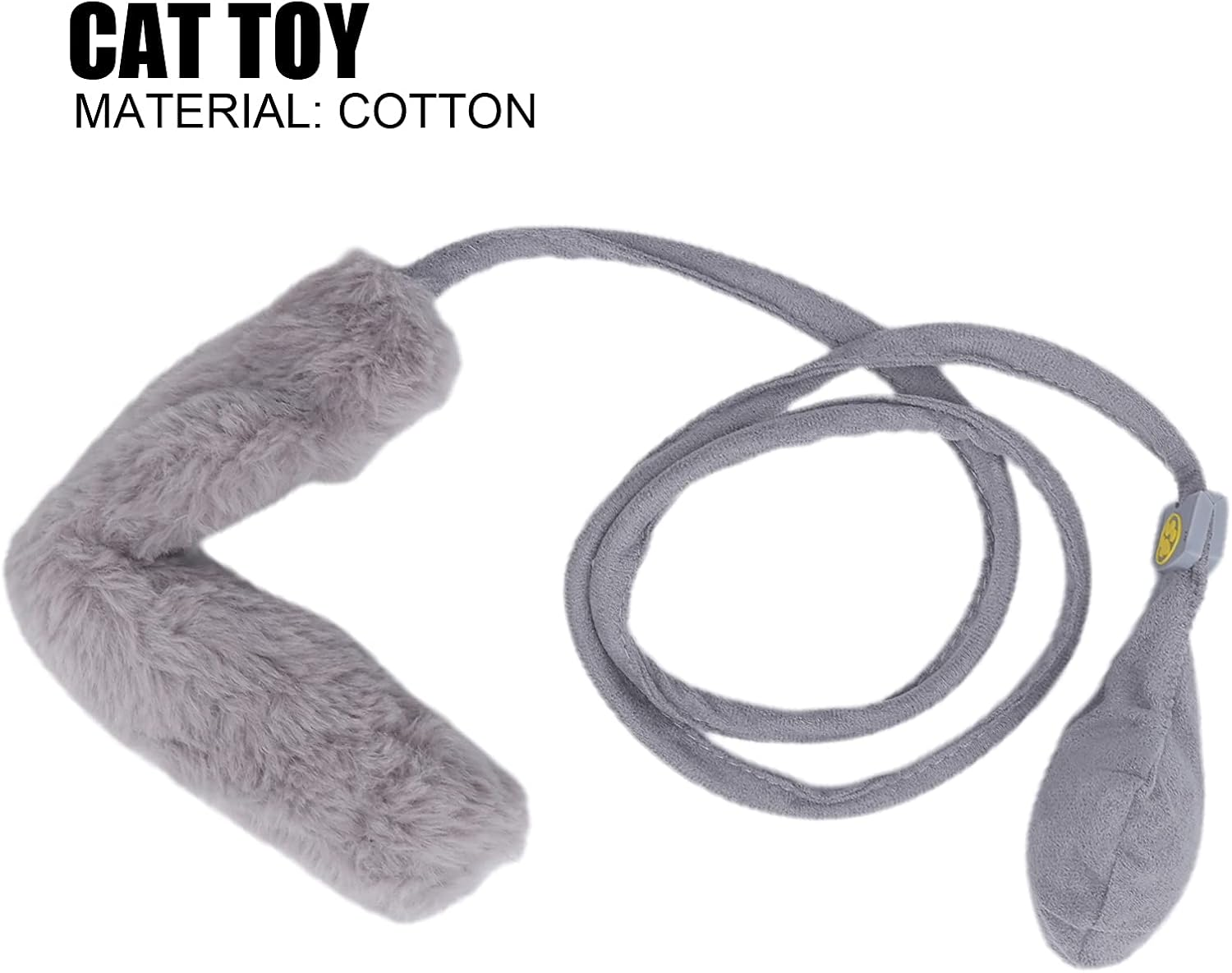 Pet Funny Cat Toy, Simulation Vibrating Fish Funny Cat Stick Toy, Floppy Fish Catnip Cats Toy Interactive Cat Toy for Cat Exercise (Dog Tail) image number 2