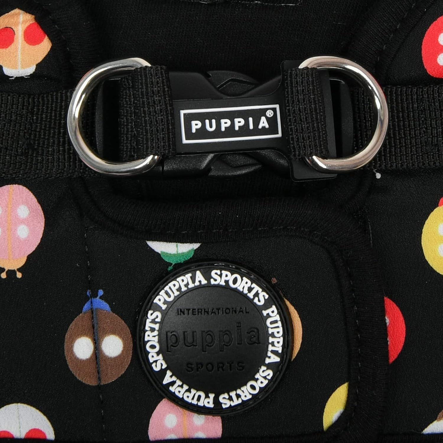 Puppia Lady Beetle Step-In Vest Dog Harness No Choke No Pull Walking Training for Small and Medium Dog - Black - M image number 4