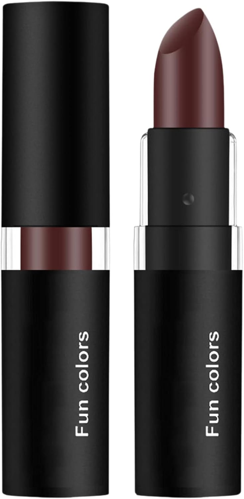 Hedmy Matte Lip Gloss Waterproof Long Wearing Liquid Lipstick with Rich Color for Holiday Events Nude One Size