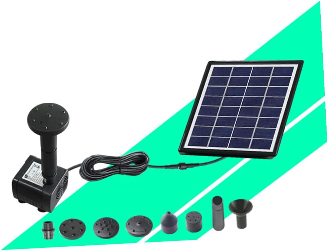 INOOMP Solar Floating Fountain Garden Pump Solar-Powered Aerobic Water Fountain for Outdoor Fish Tank Bird Bath and Landscape Decoration image number 1