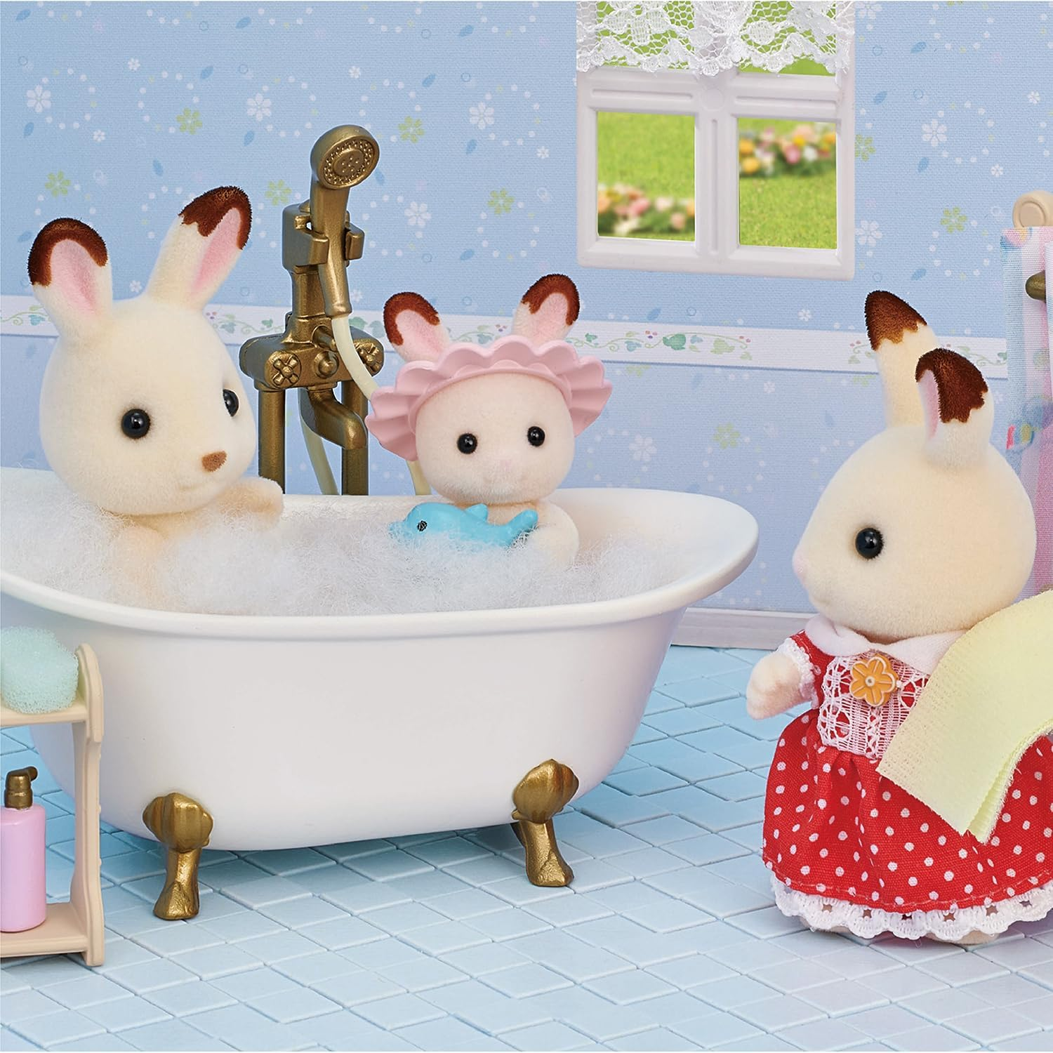Sylvanian Families - 5739 Bath & Shower Set - Dollhouse Playsets image number 5