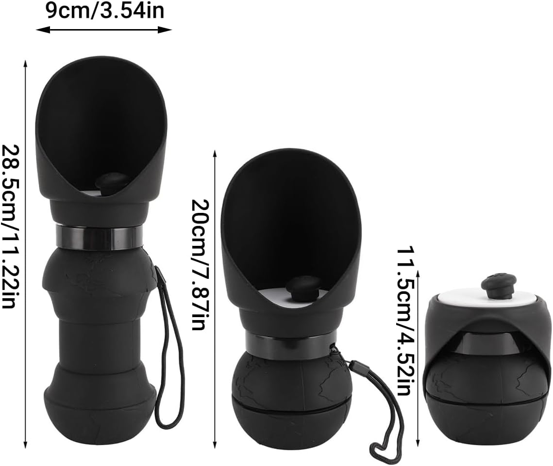 Portable 550Ml Dog Water Bottle | Foldable Pet Travel Water Dispenser | Outdoor Pet Water Kettle with Leak-Proof Design | Compact Dog Drinking Bottle image number 5