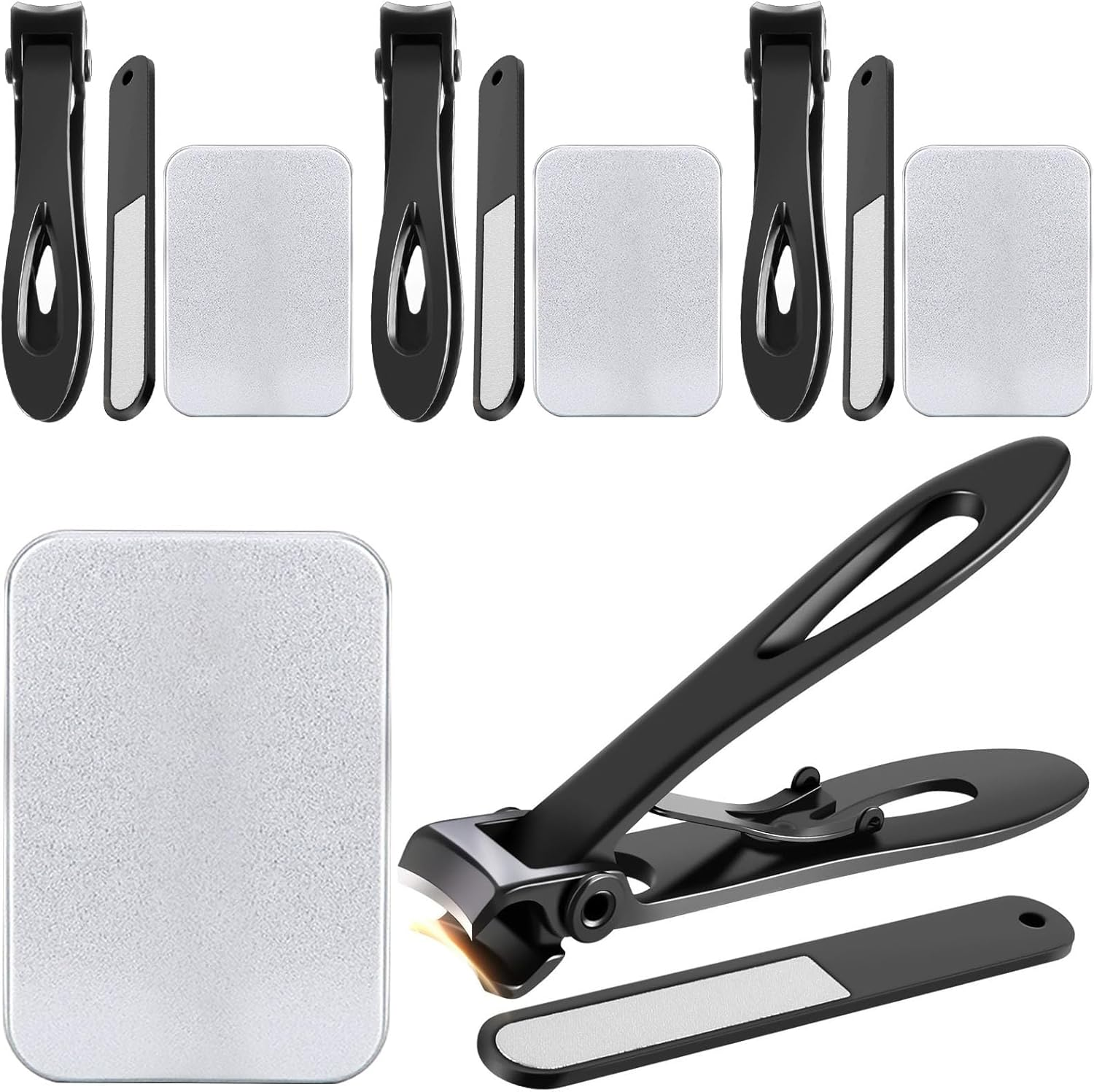 Thick Nail Clippers - 15Mm Wide Jaw Nail Cutter for Thick Toenail Stainless Steel Heavy Duty Toenail Clippers with Curved Blades Large Toenail Clippers for Men Seniors Elderly