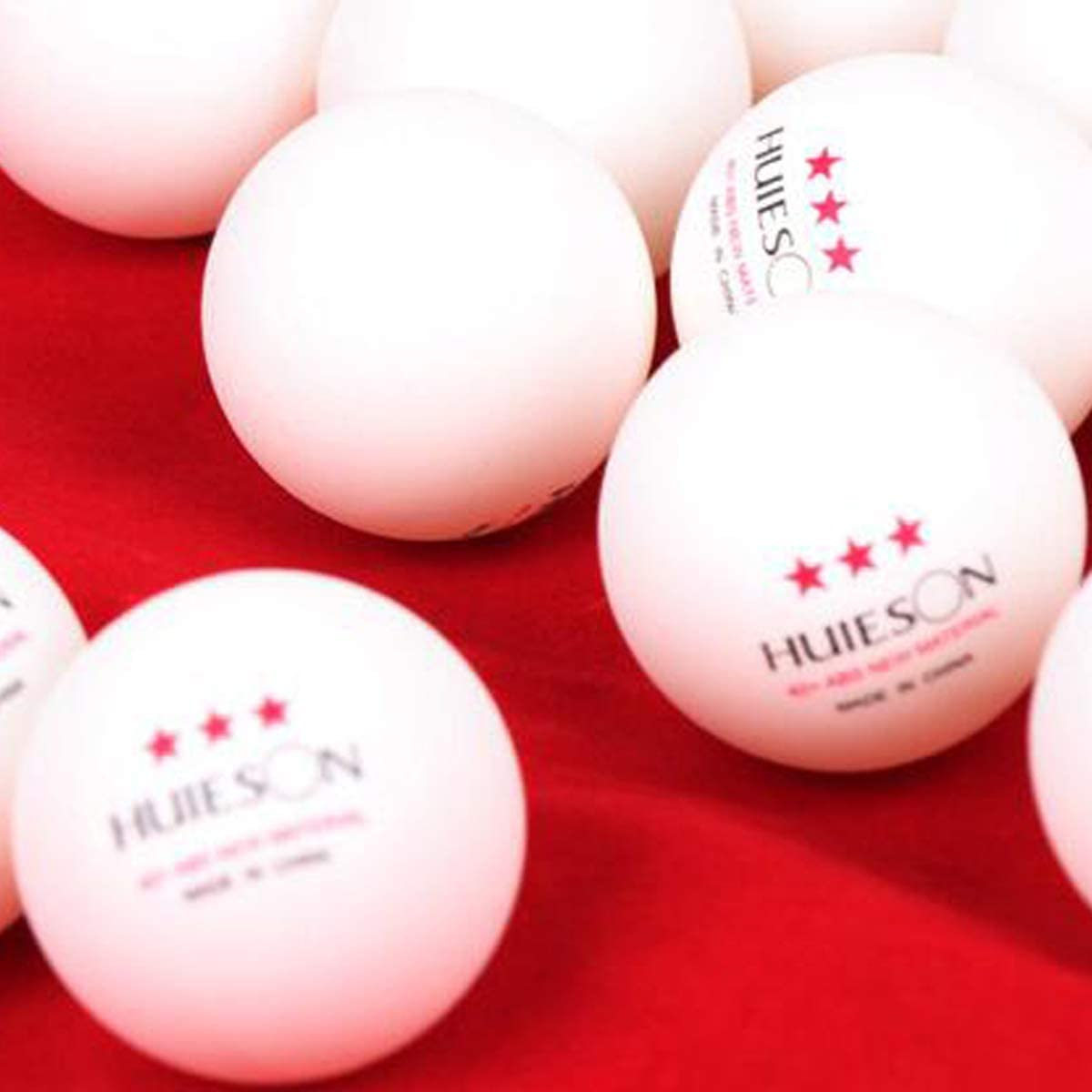 3-Star Table Tennis Balls 40+ Advanced ABS Plastic Premium Training Ping Pong Balls (25-Pack White) image number 4