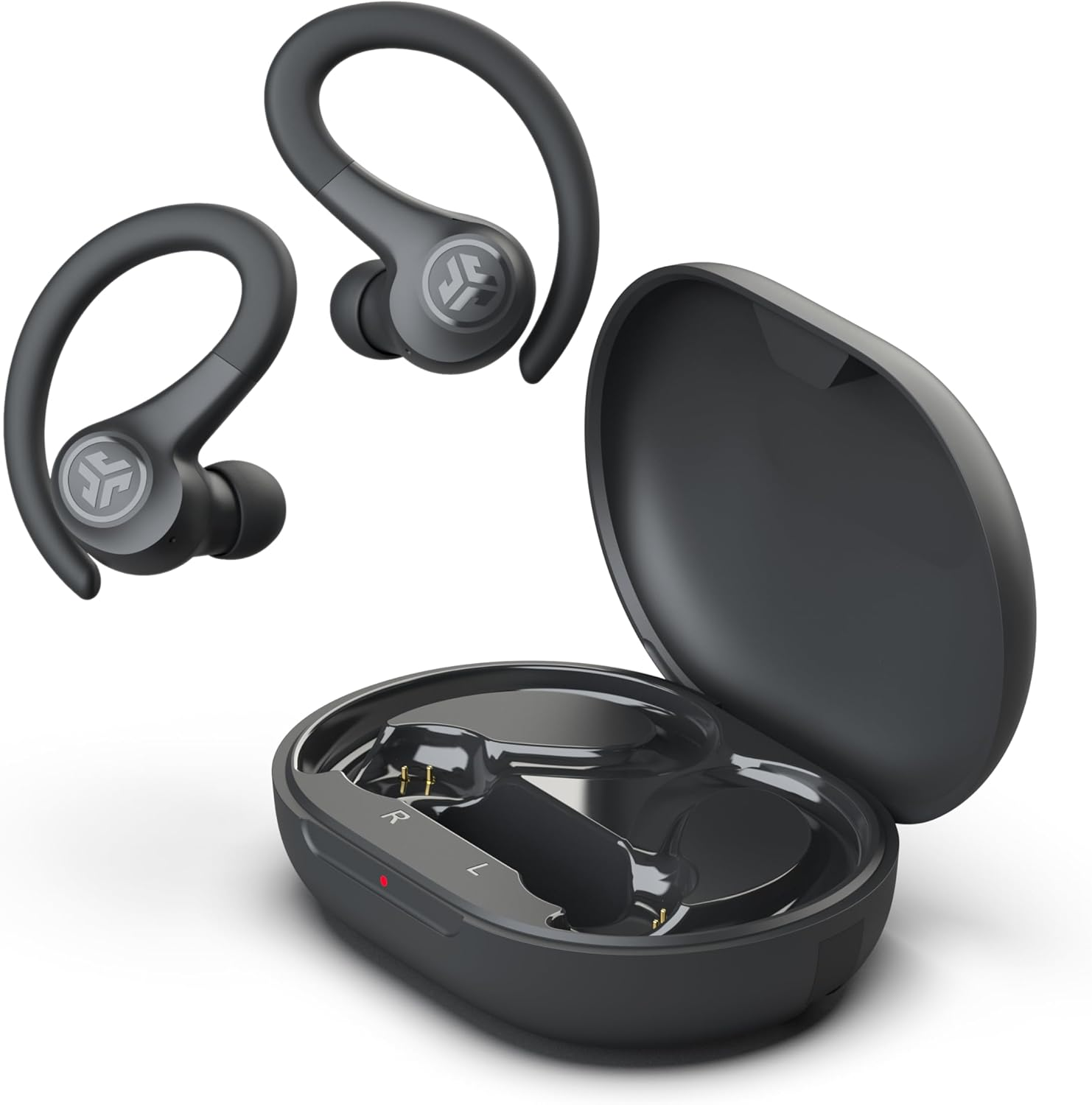 Jlab Go Sport+ Wireless Workout Earbuds Featuring C3 Clear Calling, Secure Earhook Sport Design, 32+ Hour Bluetooth Playtime, and 3 EQ Sound Settings (Graphite)