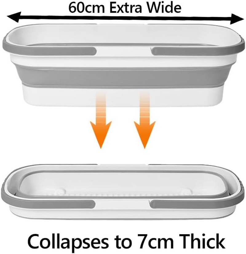 Strike Collapsible Bucket with Removable Wheels &ndash; 60Cm Wide &ndash; 26L Capacity &ndash; Waterproof Rubber &ndash; Foldable Storage &ndash; Home, Worksite, Car Wash, Party Use image number 6