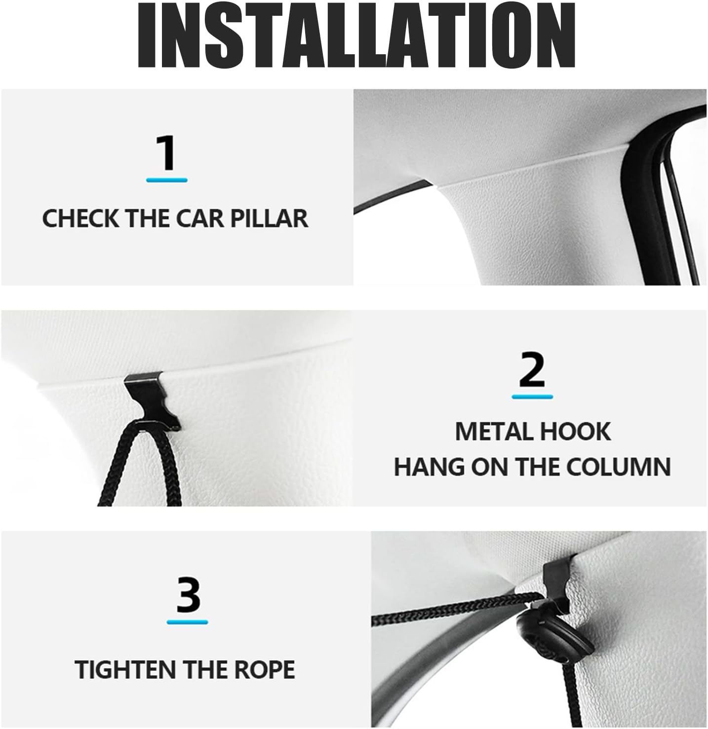 Car Privacy Curtains, Universal Car Window Shades Light Blocking Sunshades, Auto Blackout Curtains Baby Shades Wide Sedan SUV Sunshade Screen Covers for Travel Camping Nap Sleeping