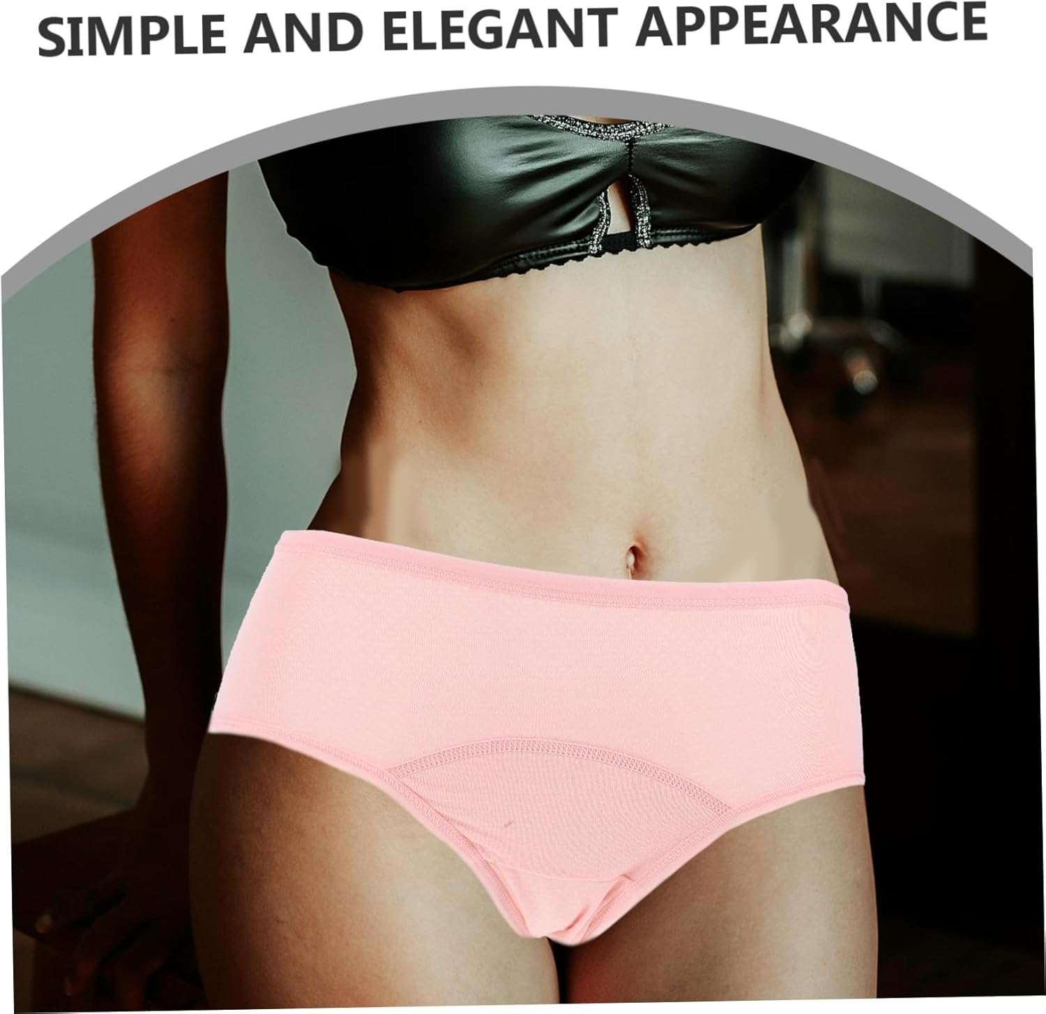 Gatuida 4Pcs Women'S Period Underwear Leakproof Cotton Briefs for Heavy Flow Days Soft Breathable Period Panties Rise for Daily Use image number 2