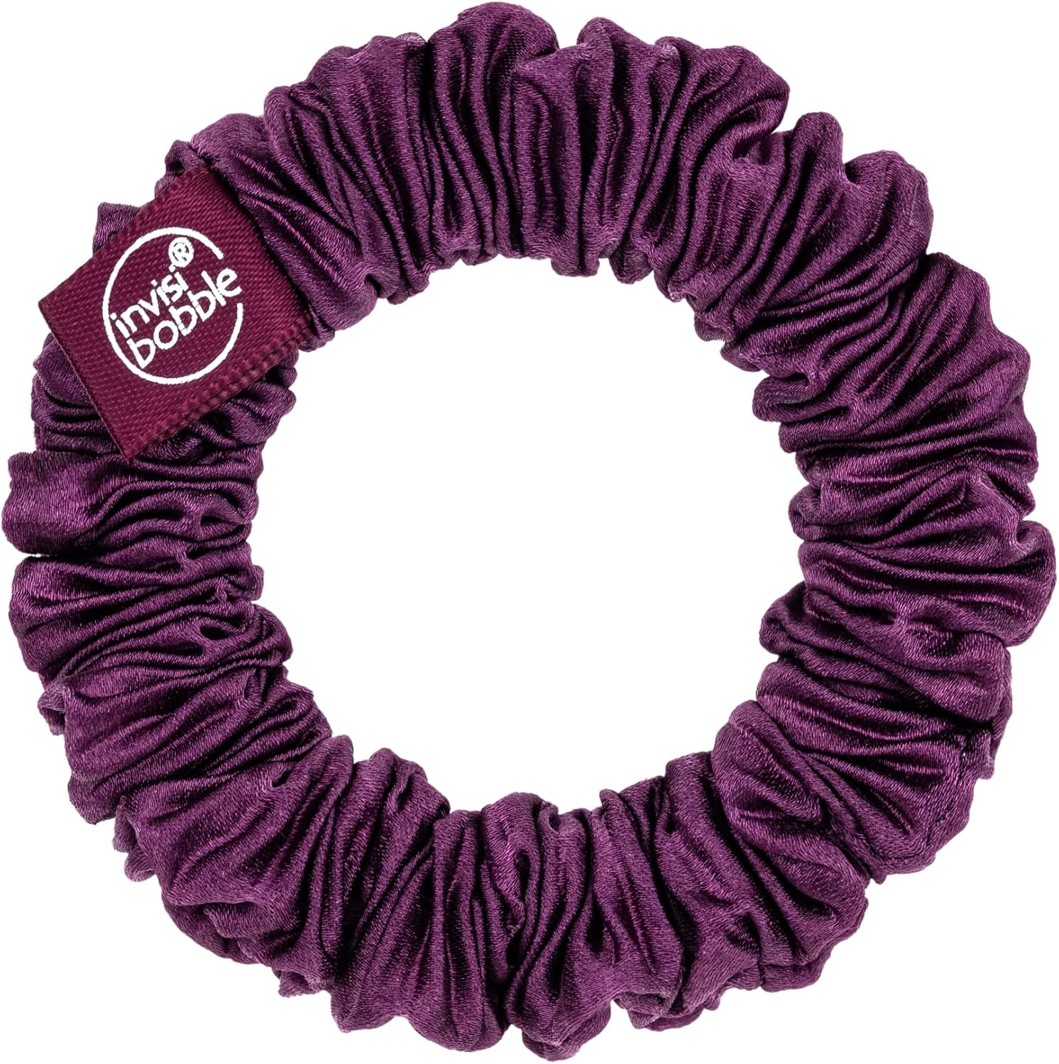 Invisibobble Scrunchie Purple & Bronze Slim the Snuggle Is Real, Silk Scrunchie with Spiral Hair Scrunchie, Fabric Hair Scrunchie with HAIRLOVETECH, Maximum Hold, Gentle, Timeless, for All Hair Types, Pack of 2 image number 2