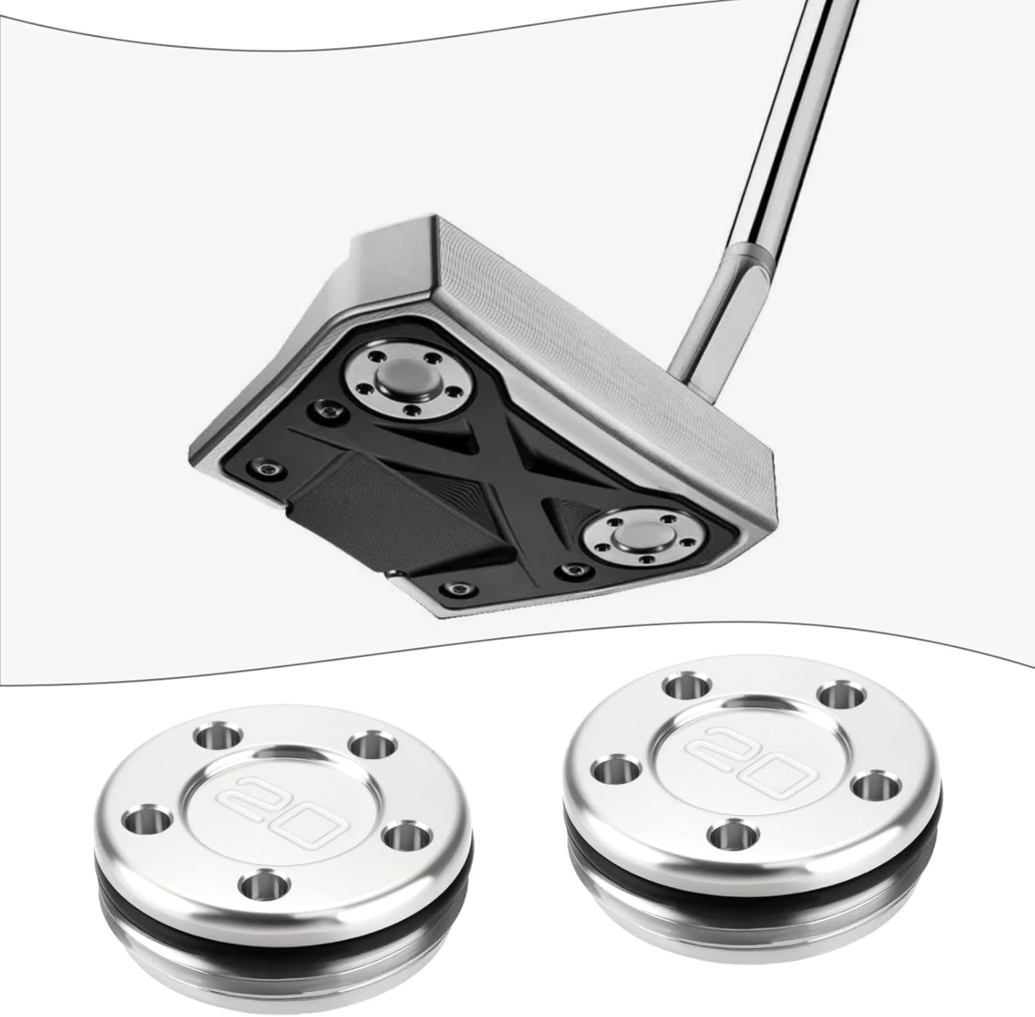 Liyquint 2PCS Golf Putter Weights (10G/15G/20G) - Compatible with Scotty Cameron Select, Golo, Futura, Phantom Putters | Adjustable Club Head Weights for Enhanced Swing Balance & Performance image number 5