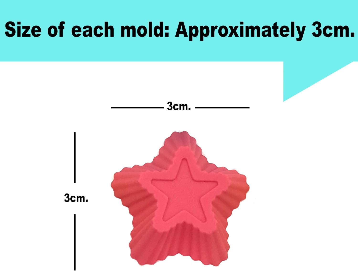 Tamtamparty Small Size 3Cm X 12PC Set Pack | Assorted Colors Flowers Mixed Design Molds | Chocolate - Candy - Jelly - Mini Soap | Silicone Ice Cube - Silicone Individual Separated Molds image number 2