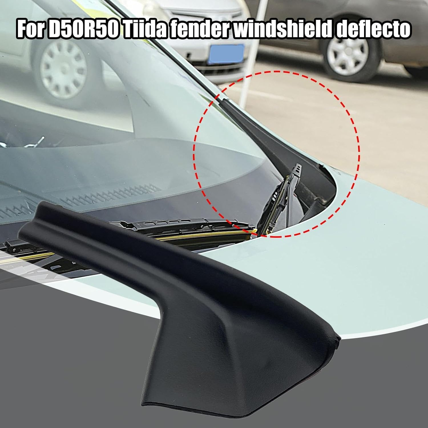 Windshield Cowl Replacement, Vehicle Wiper Cowl Panel, Car Wiper Cowl Panel, Windshield Wiper Side Extension Replacement Compatible Automotive Repair Parts Accessories For image number 4