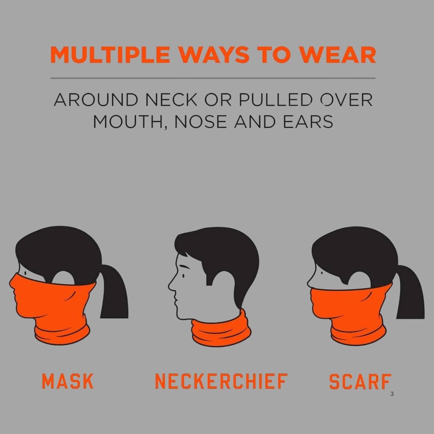 Regal Enterprises LLC FR Flame Resistant Face Mask &ndash; Lightweight Breathable Full Cover Neck Gaiter Snood for Welding, Hunting, Military, Construction, and Outdoor Work image number 2