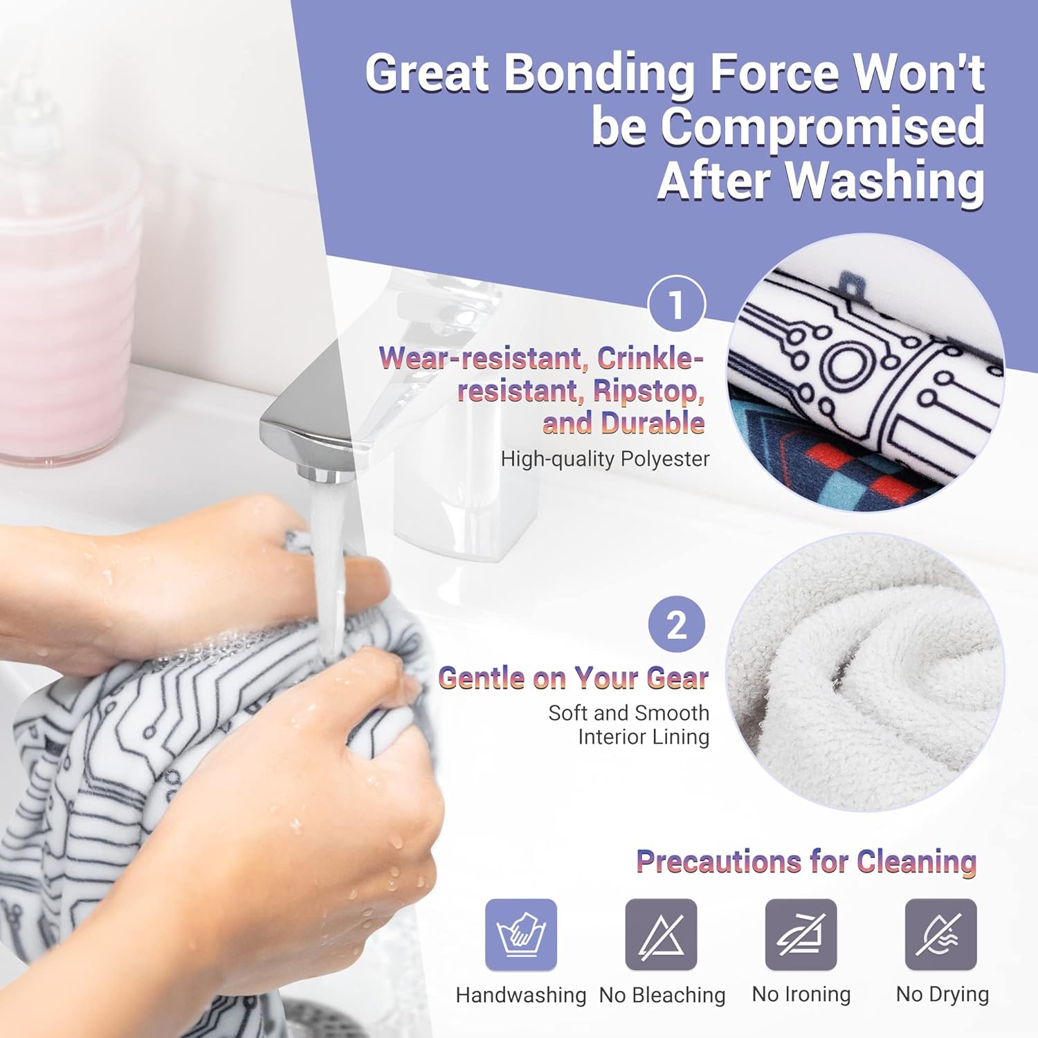 JJC 50X50Cm Camera Lens Protective Wrap with Pouch, Magic Self-Adhesive Flexible Wrapper Travel Accessories for DSLR Mirroless Cameras Cover Switch Ipad Equipment Protector Bag Case Foldable -Circuit image number 4