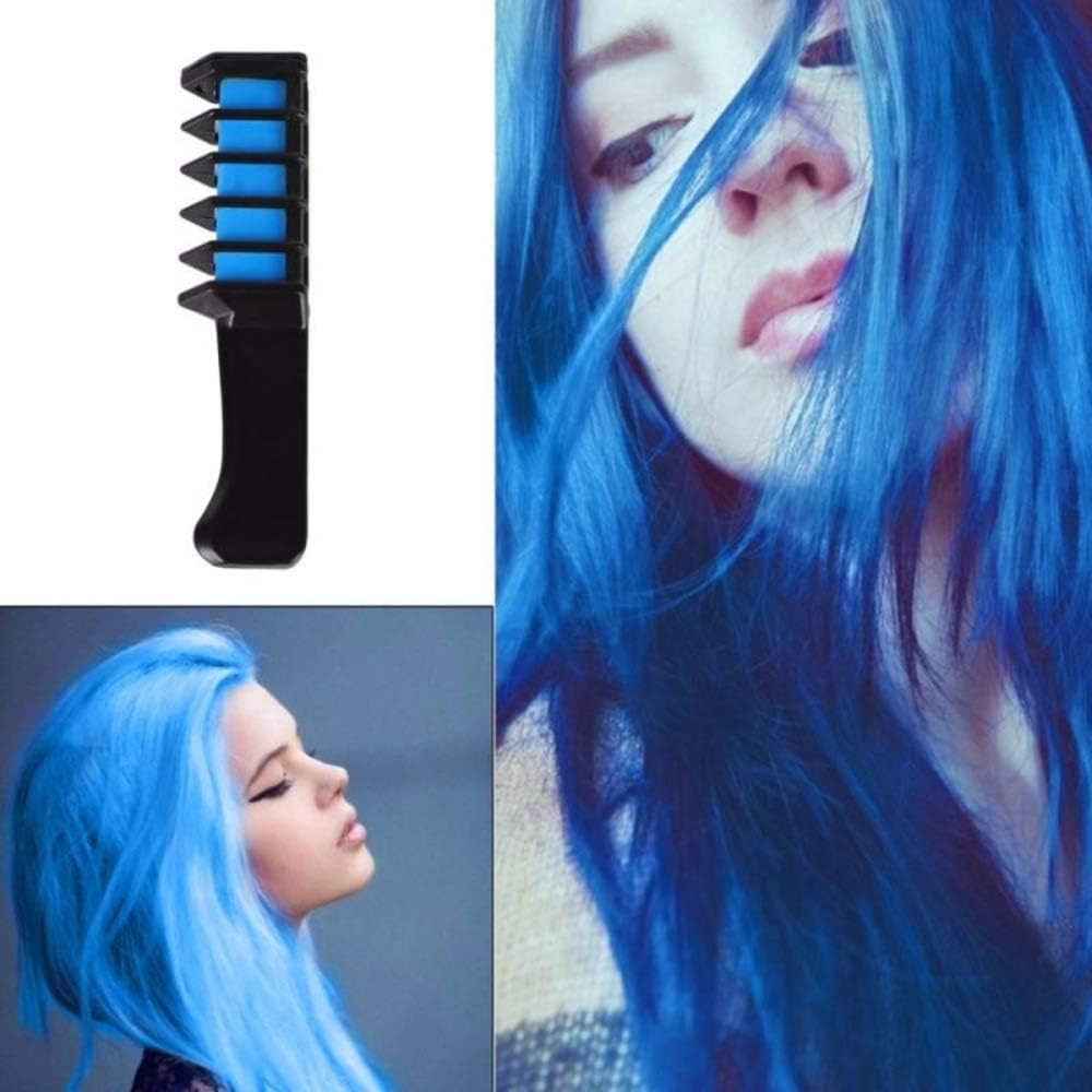 6 Color Disposable Hair Dye Comb Temporary Simple Long-Lasting Hair Dye Is Not Stiff and Anti-Sticky Color Pearl Powder Hair Dye