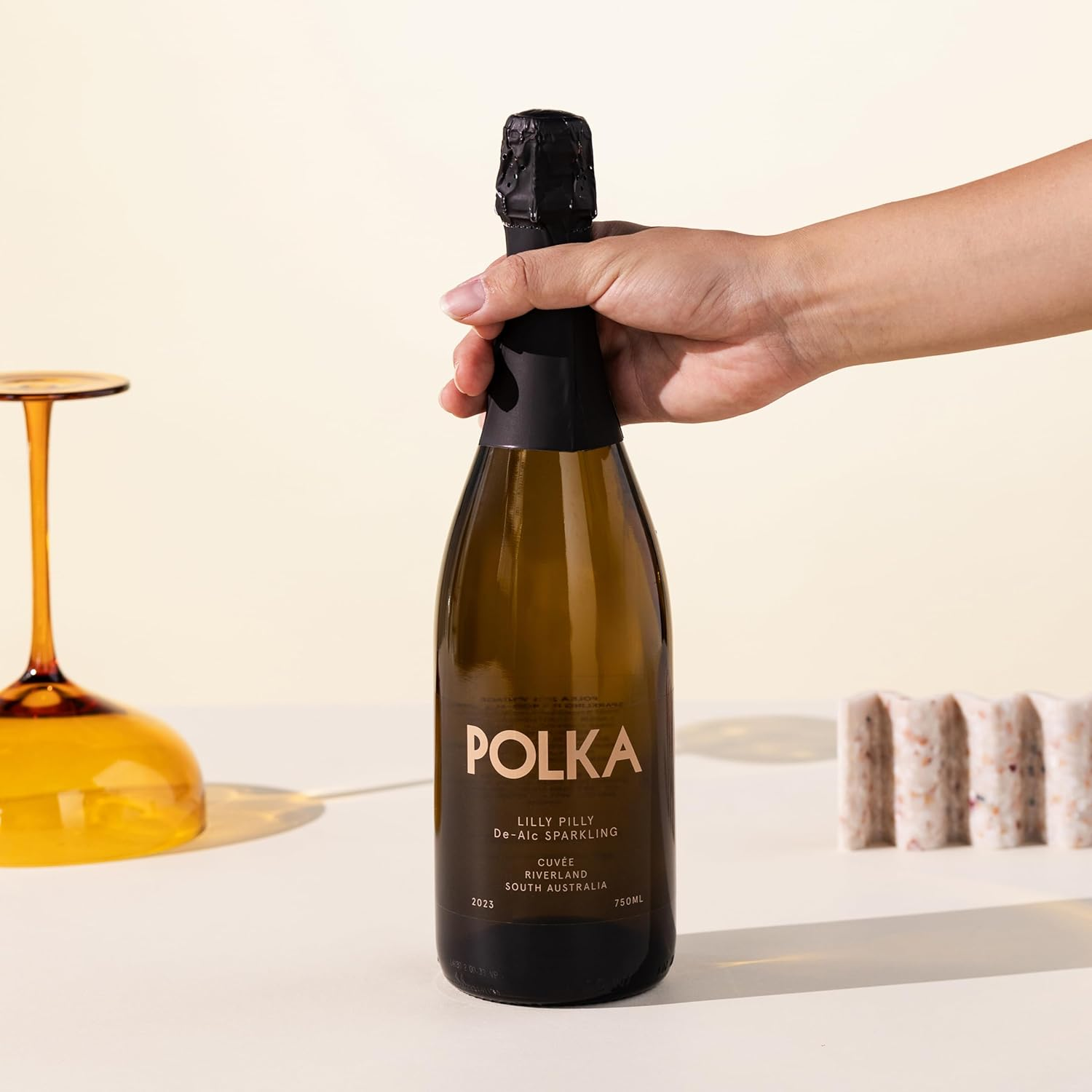 Luxury Baby & New Parent Hamper | Birthing Bernie Gift Box by Good Day People | Thoughtful Baby & New Parent Gift Set with Polka Non-Alc Sparkling, Baby Bubble Bath, Swaddle Wrap, Sippy Cup & Travel Candle &ndash; Baby Shower & Newborn Celebration Box image number 1