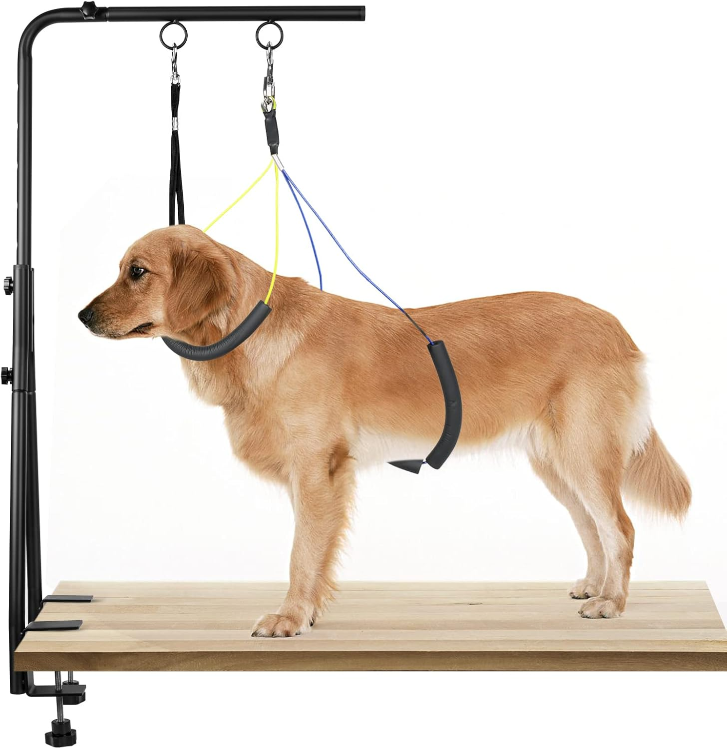 Wegxy Dog Grooming Arm, 35" Height Adjustable with Double Clamp for Small & Medium Dogs, Grooming Loop Noose & No-Sit Haunch Holder image number 4